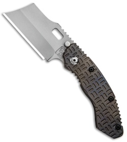 Trouble Blades Custom Lil Debt Collector Cleaver Knife Tron Ti (3" BB SpecWear)