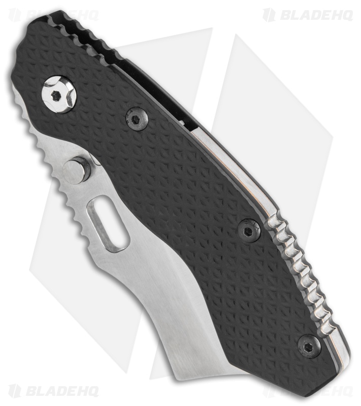 Trouble Blades Custom Lil Debt Collector Knife Black Ti. Textured (3.00" Satin)
