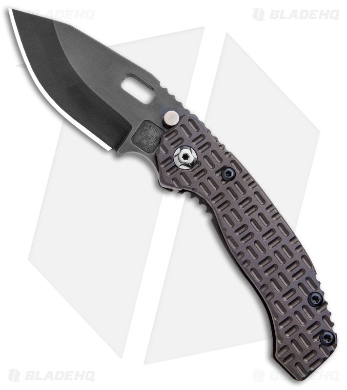 Trouble Blades Custom Lil Mofo Frame Lock Knife Tron Flame Ti (3" Black)
