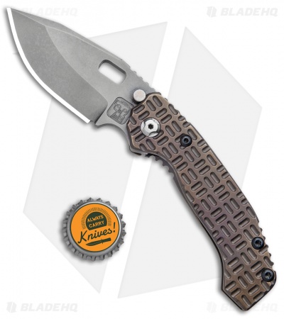 Trouble Blades Custom Lil Mofo Frame Lock Knife Tron Flame Ti (3" Stonewashed)