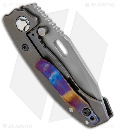 Trouble Blades Custom Lil Mofo Knife Frag Titanium (3.25" Bead Blast 4V)