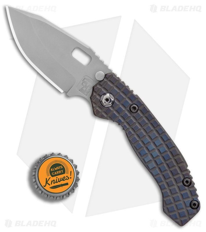 Trouble Blades Custom Mini Mofo Knife Frag Flame Titanium (3.25" Bead Blast)