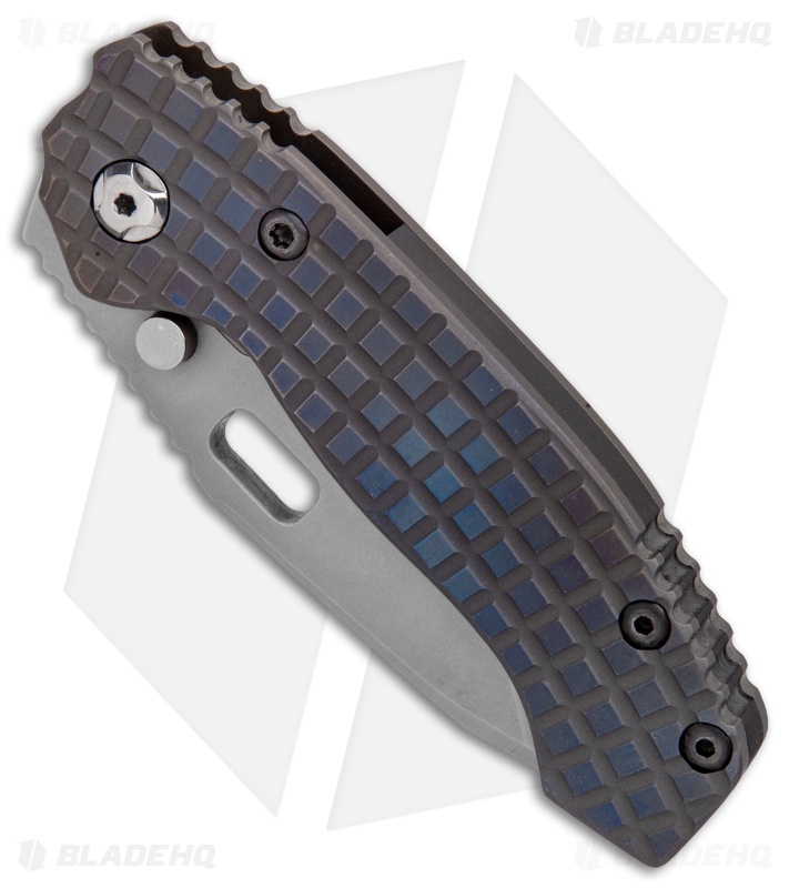 Trouble Blades Custom Mini Mofo Knife Frag Flame Titanium (3.25" Bead Blast)