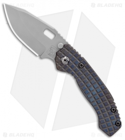 Trouble Blades Custom Mini Mofo Knife Frag Flame Titanium (3.25" Bead Blast)