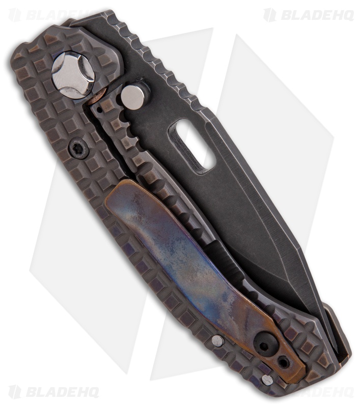 Trouble Blades Custom Mini Mofo Knife Frag Flame Titanium (3.25" Black)