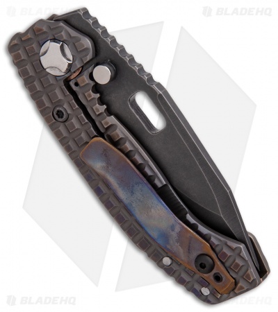 Trouble Blades Custom Mini Mofo Knife Frag Flame Titanium (3.25" Black)