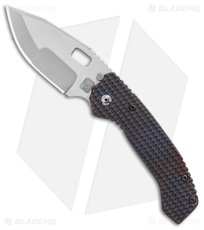 Trouble Blades Custom Mofo Frame Lock Knife 911 Flame Ti (4.1 Two Tone)
