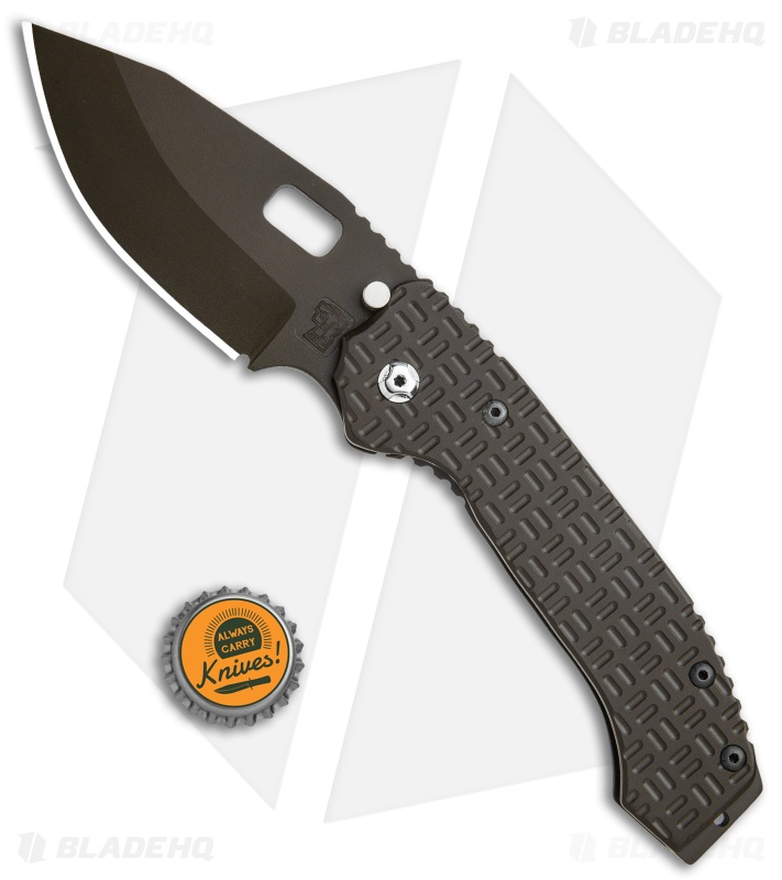 Trouble Blades Custom Mofo Frame Lock Knife Tron Dark Green (3.75" Green)