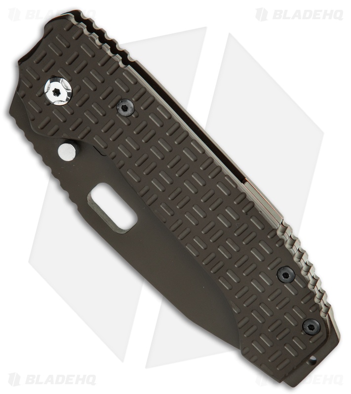 Trouble Blades Custom Mofo Frame Lock Knife Tron Dark Green (3.75" Green)