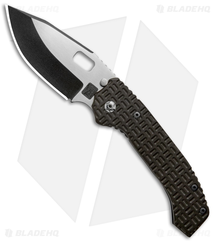 Trouble Blades Custom Full Size Mofo Knife Dark Green Ti (3.75") Two-Tone