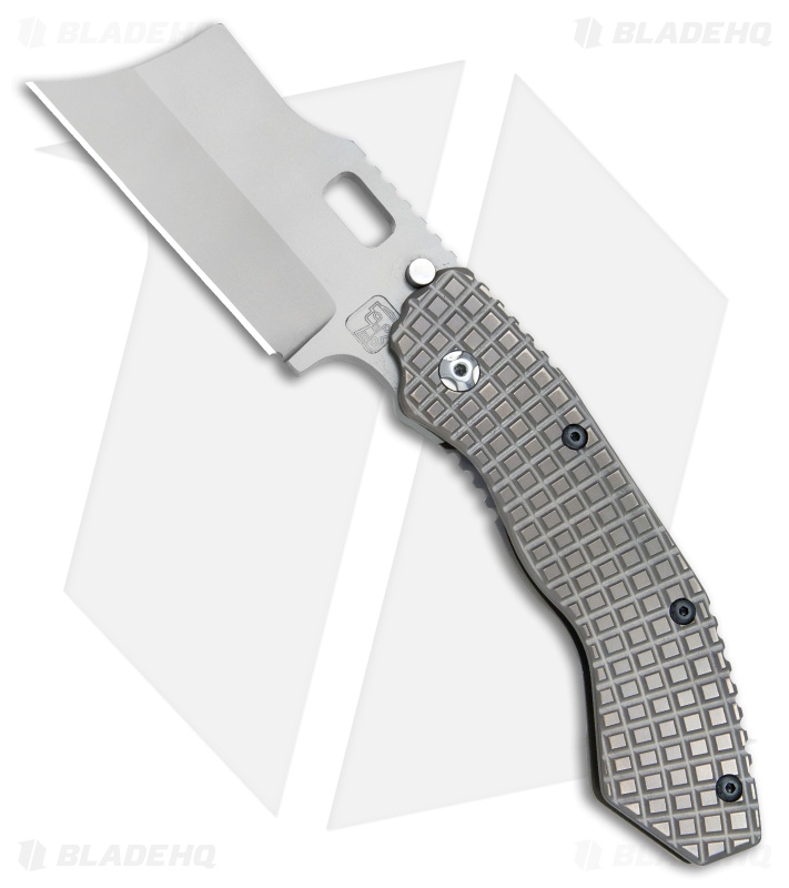 Trouble Blades Custom Debt Collector L Knife Frag Ti #004 (3.75" CPM-4V)
