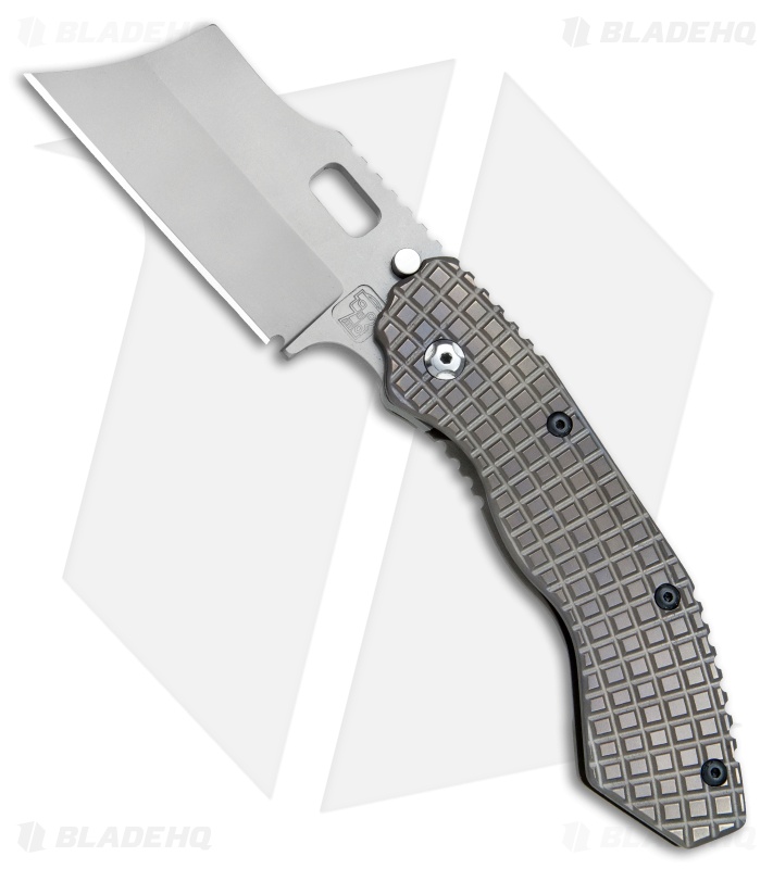 Trouble Blades Custom Debt Collector L Knife Frag Ti #005 (3.75" CruWear)