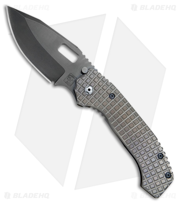 Trouble Blades Custom Mofo L Knife Frag Ti #021 (4.125" SpecWear Acid SW)
