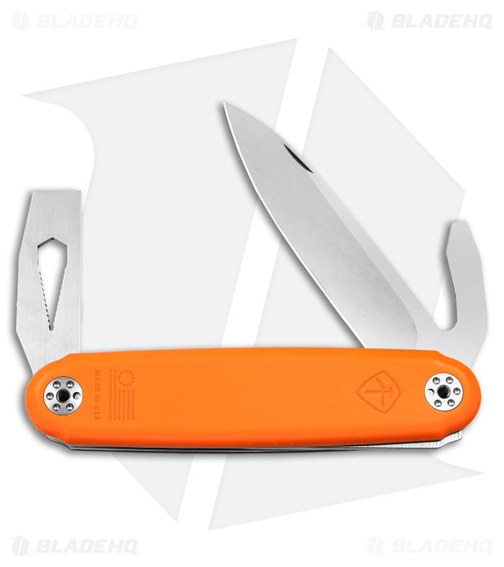 ASK The Jefferson Slip Joint Modular Multi-Tool Grabber Orange (2.9" Polish) 