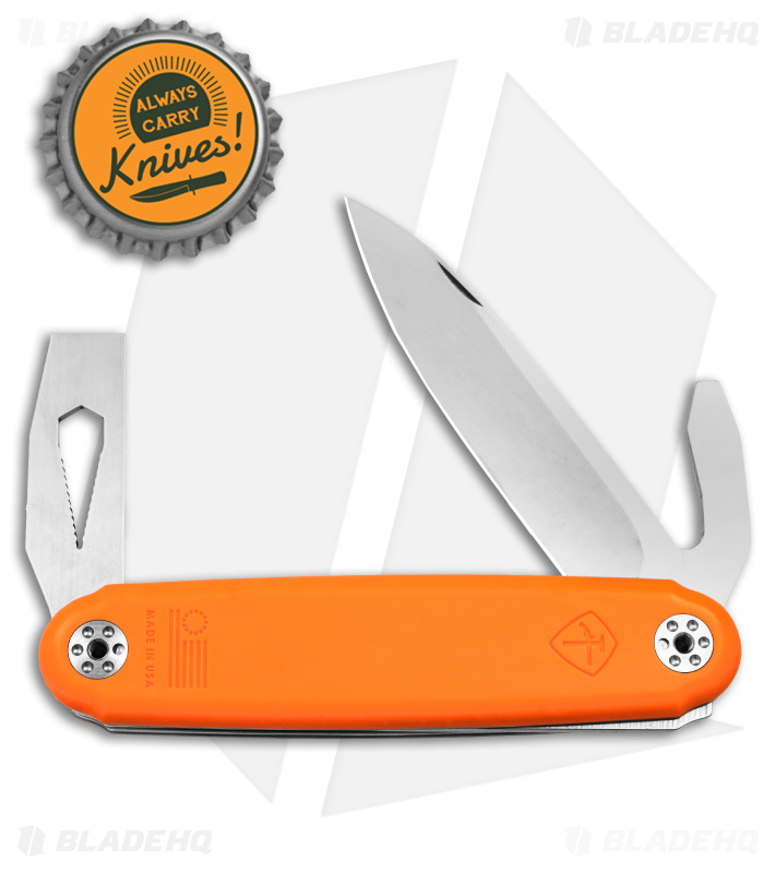 ASK The Jefferson Slip Joint Modular Multi-Tool Grabber Orange (2.9" Polish) 