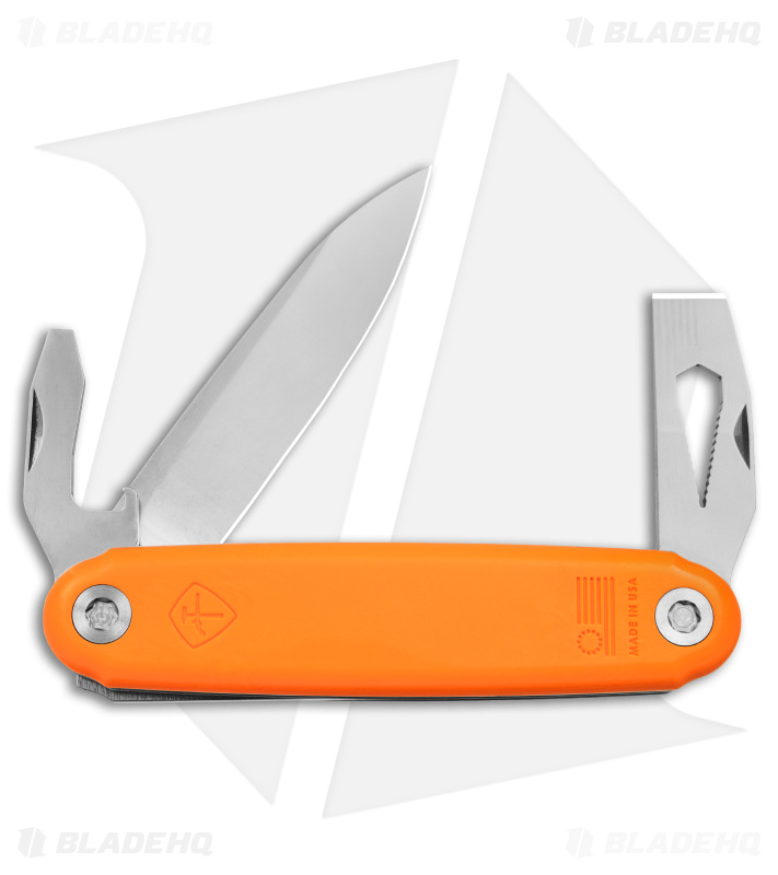 ASK The Jefferson Slip Joint Modular Multi-Tool Grabber Orange (2.9" Polish) 