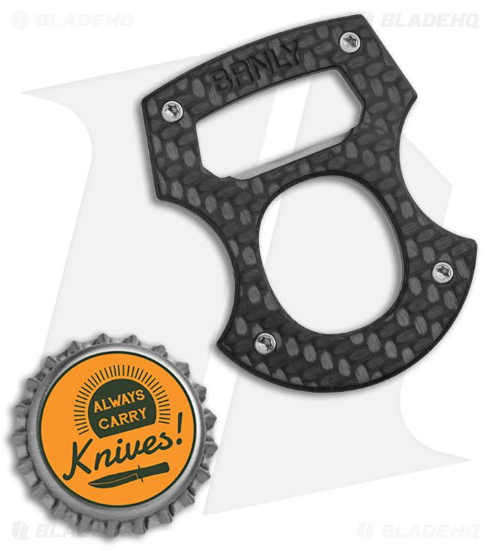 BRNLY Baldy Contra Cypop Bottle Opener CF/Ti - Blade HQ