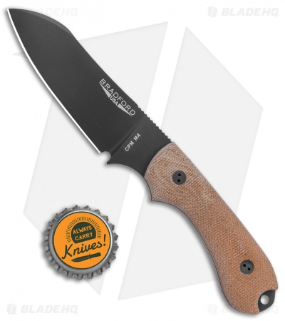 Bradford Knives Guardian3 - Fixed Blade Knife | Black M4/Natural