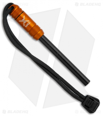 Exotac fireROD Fire Starter Ferro Rod w/ Storage Capsule (Orange)