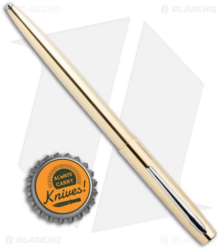 Fisher Space Pen M4RAW - Antimicrobial Raw Brass Cap-O-Matic (Medium Point)