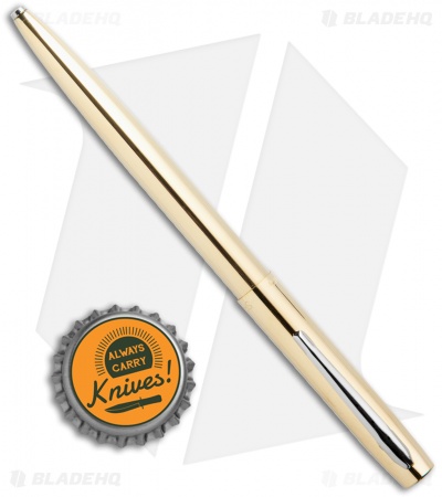 Fisher Space Pen M4RAW - Antimicrobial Raw Brass Cap-O-Matic (Medium Point)