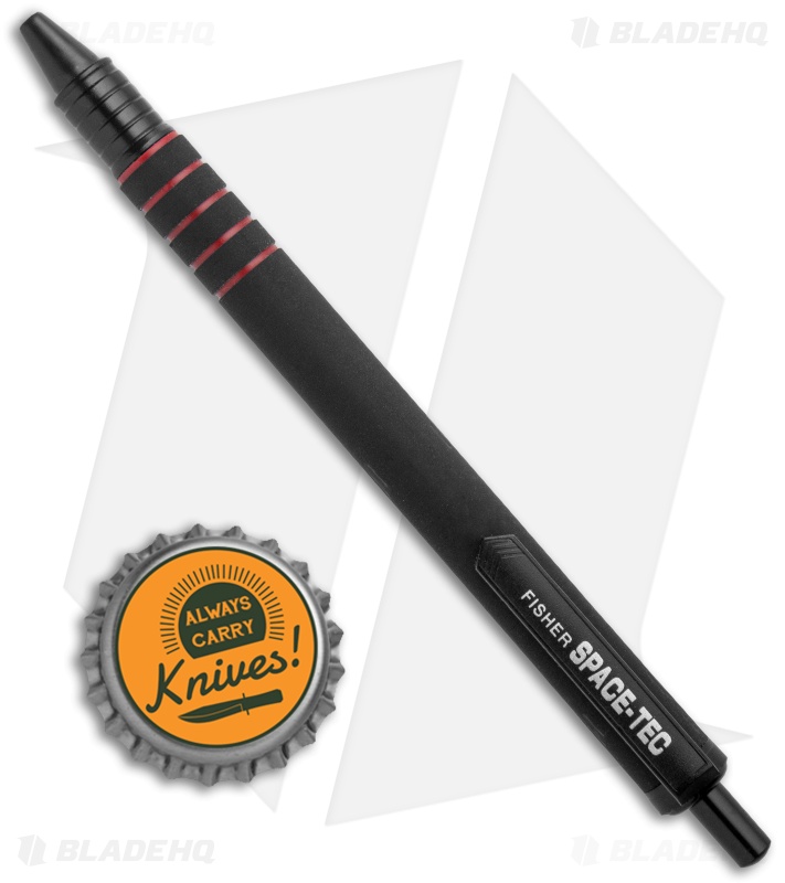 Fisher Space Pen Space-Tec Black/Red Rubber Coat (Medium Point)