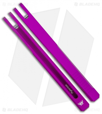 Flytanium v1.5 Channel Aluminum Handles for Kershaw Lucha Balisong - Purple