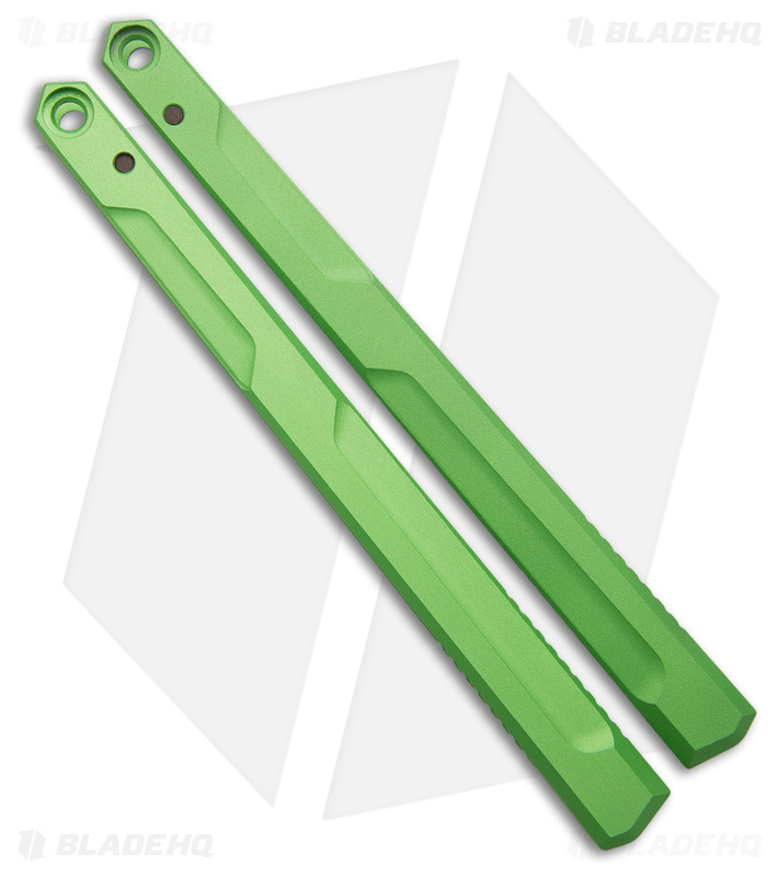 Flytanium v1.5 Channel Aluminum Handles for Kershaw Lucha Balisong - Spring Grn
