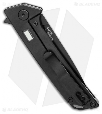 Glow Rhino Reactor Frame Lock Knife Black Titanium w/ Tritium (2.75" Black) 