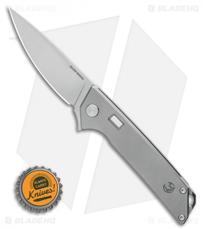 Glow Rhino Reactor Frame Lock Knife Titanium w/ Tritium (2.75" Satin) 