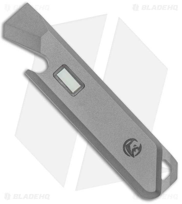 Glow Rhino Titanium Prybar Green Tritium Glow 3 Gray Blade HQ