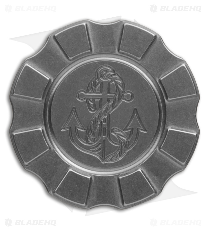 HiTex Gear Anchor/Ship Thick Poker Chip - Stainless Steel