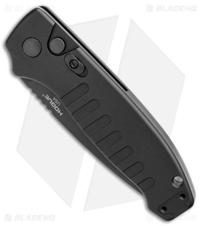 Hogue Ballista Drop Point Automatic Knife Matte Black (3.5" Black) 64130