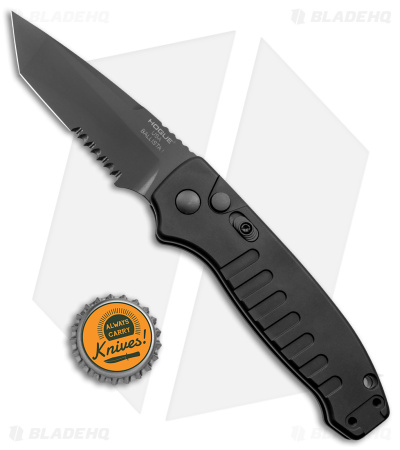 Hogue Ballista Tanto Automatic Knife Matte Black (3.5" Black Serr) 64120