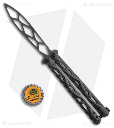 Kershaw Balanza Butterfly Trainer Knife Black SW (4.25" Black SW) 4950TR