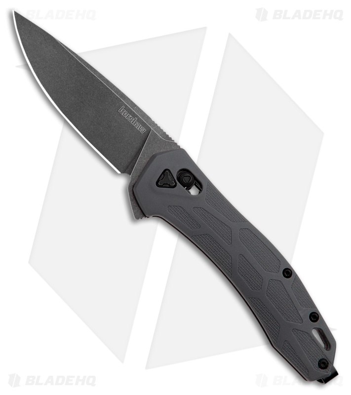 Kershaw Covalent DuraLock Knife Gray GFN (3.5" Black Stonewash D2) 2042