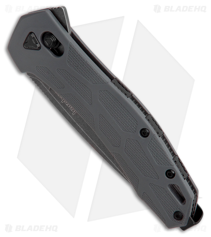 Kershaw Covalent DuraLock Knife Gray GFN (3.5" Black Stonewash D2) 2042