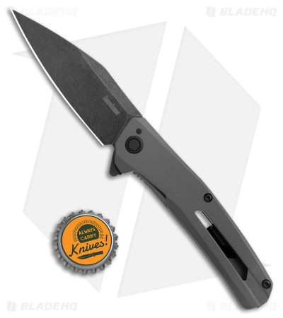 Kershaw Flyby Spring Assisted Frame Lock Knife Gray Steel (3" Black SW D2) 1404