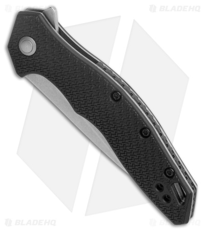 Kershaw Shoreline Liner Lock Assisted Knife Black FRN (3.25" Stonewash) 1845
