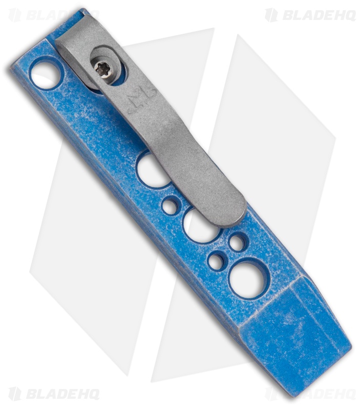 Maverick Customs 3" Titanium Pocket Pry Bar Tool -Blue