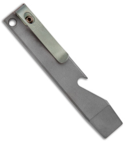 Maverick Customs Pocket Pry Bar Tool Stonewash/Green Titanium (4")