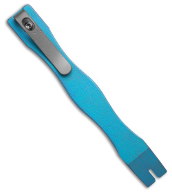 Maverick Customs 5" Ti Pocket Pry Bar Tool - Blue Titanium