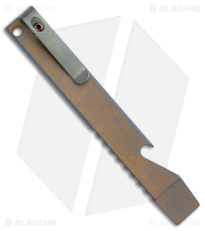Maverick Customs Pocket Pry Bar Tool SW Bronze/Blue Titanium (5")
