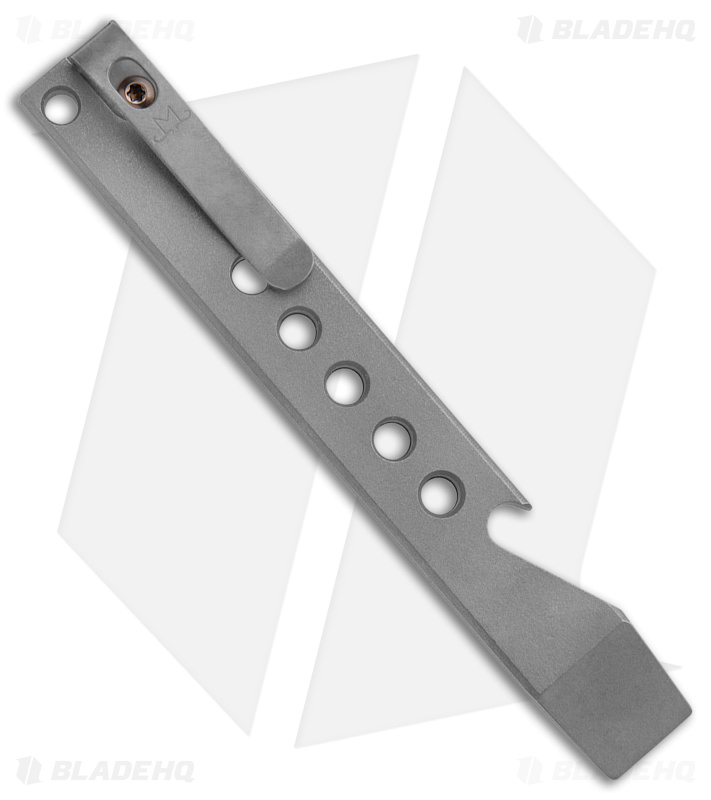 Maverick Customs Pocket Pry Bar Tool Stonewash Titanium 5 Milled Holes (5")