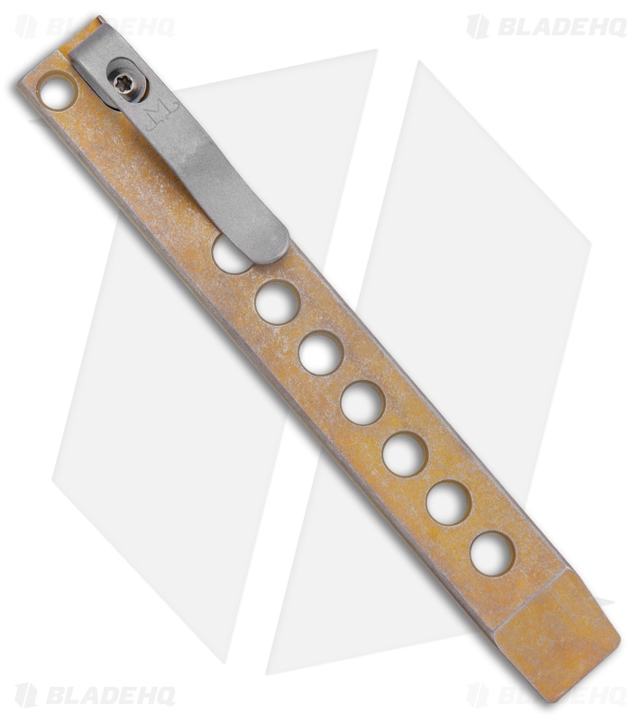 Maverick Customs Titanium Pocket Pry Bar/Bottle Opener 5.25" Bronze