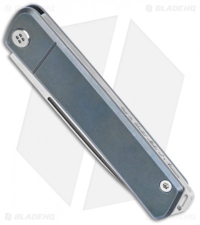 Medford Gentleman Jack Slip Joint Knife Blue Titanium (3.1" Tumbled) 