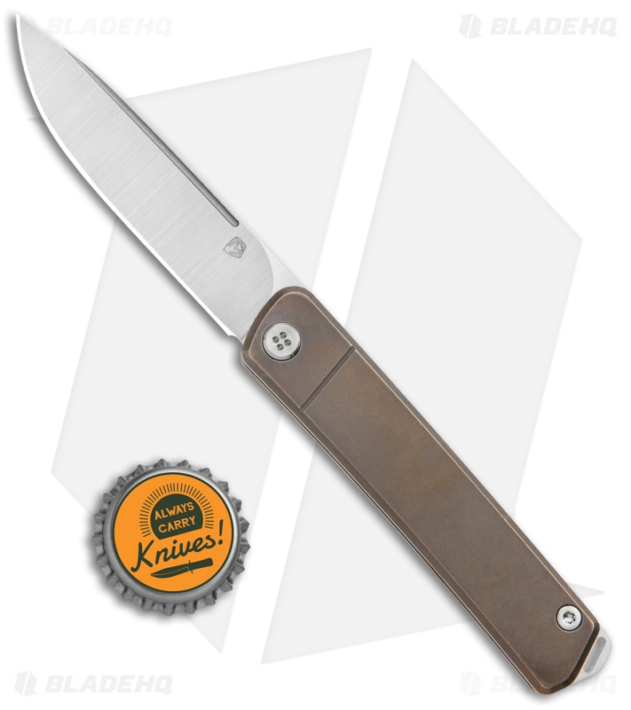 Medford Gentleman Jack Slip Joint Knife Bronze Titanium (3.1" Tumbled)