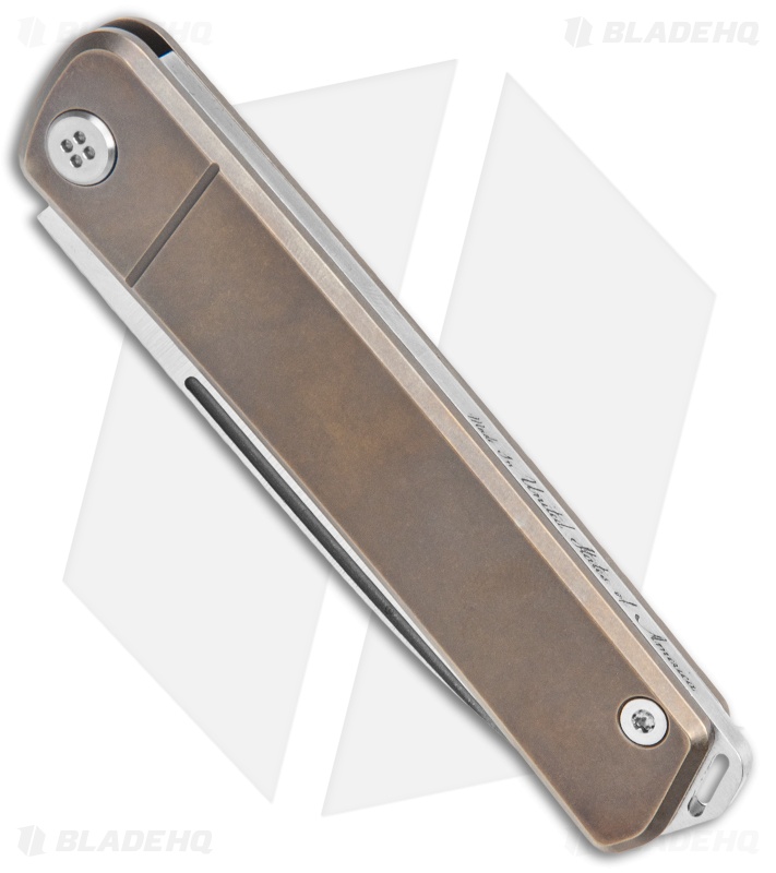 Medford Gentleman Jack Slip Joint Knife Bronze Titanium (3.1" Tumbled)