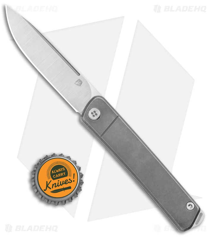 Medford Gentleman Jack Slip Joint Knife Tumbled Titanium (3.1" Tumbled) 