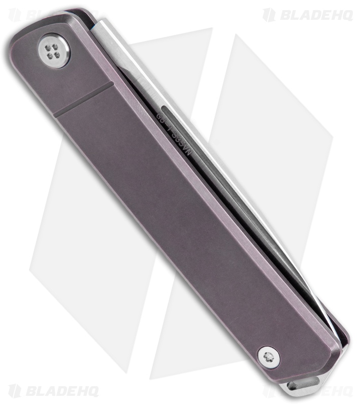 Medford Gentleman Jack Slip Joint Knife Violet Titanium (3.1" Tumbled)